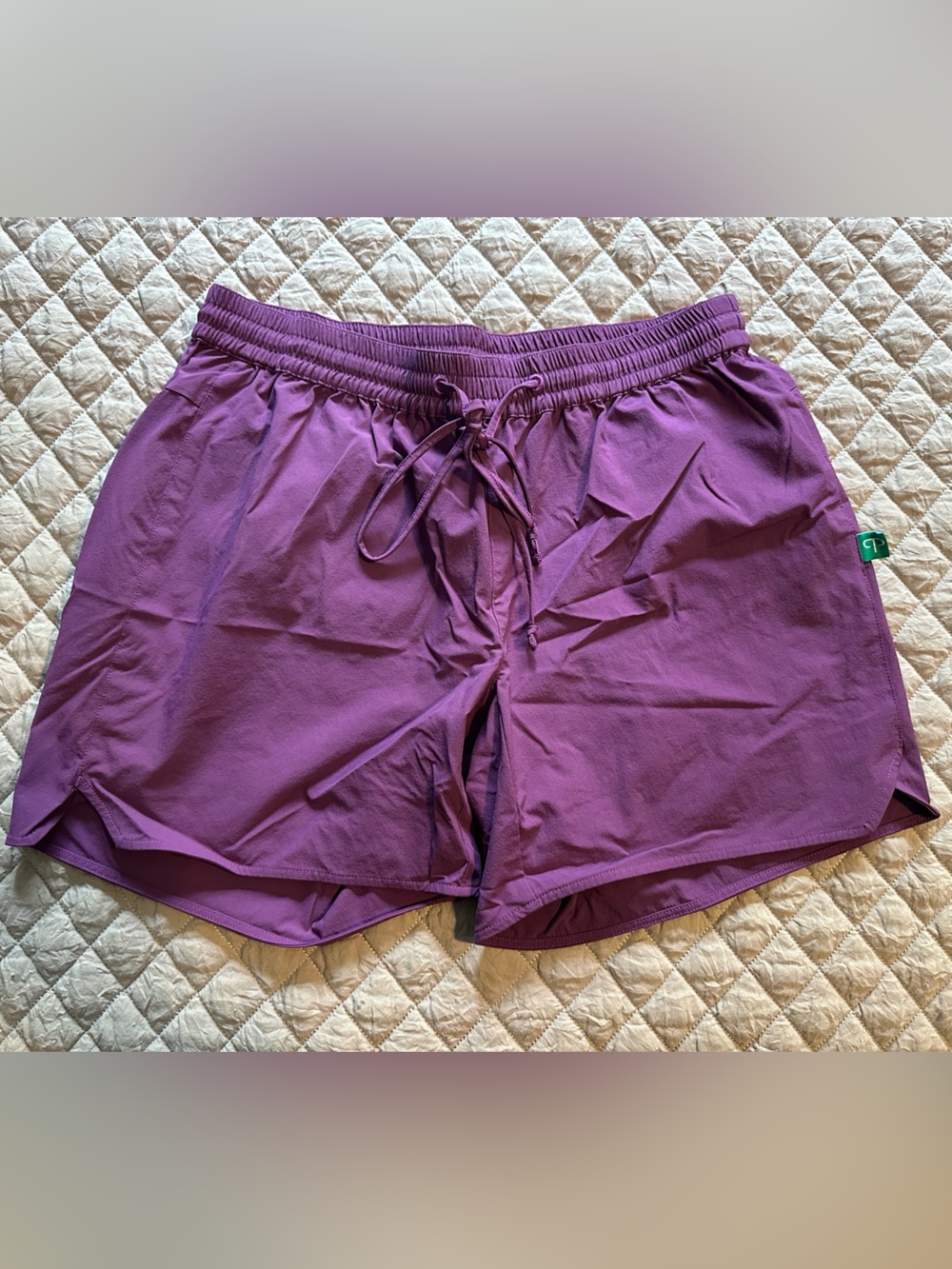 Peppermint peppermint mellow purple  Drawstring Athletic Shorts small